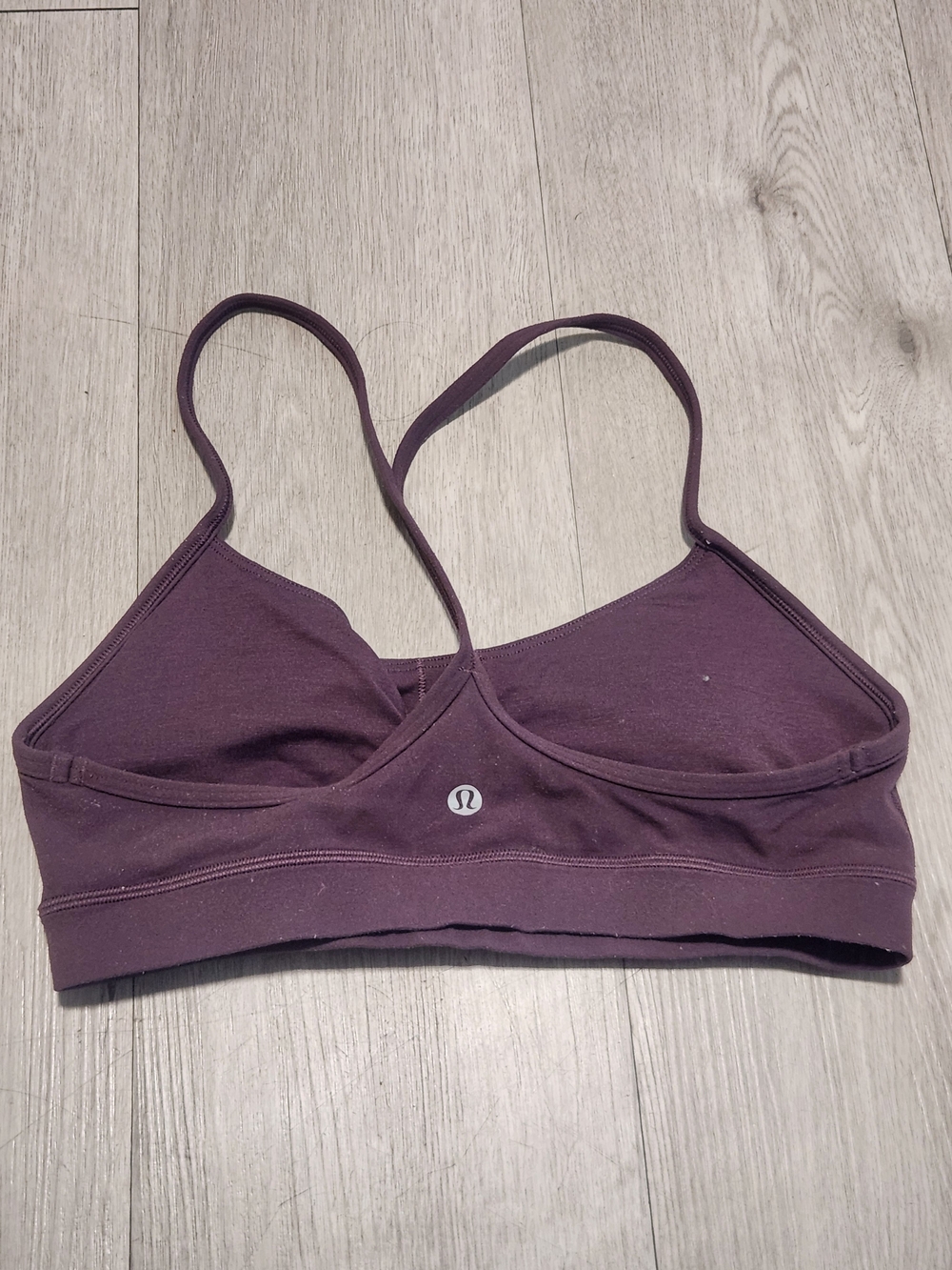 Lululemon Flow Y Nulu Sports Bra Plum Purple Sz 4